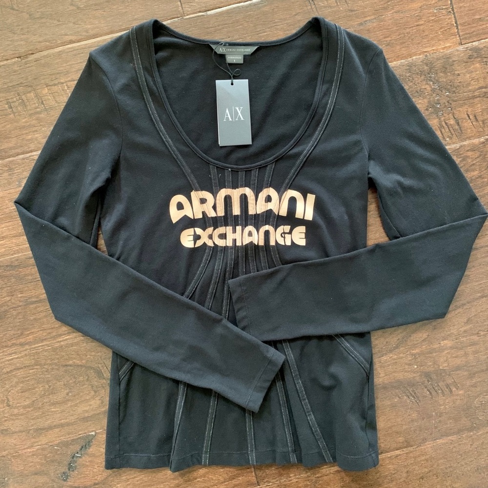 Armani Exchange Women’s Black Top, Size S